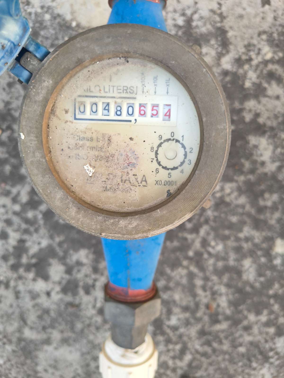 Meter reading April 30, 2026