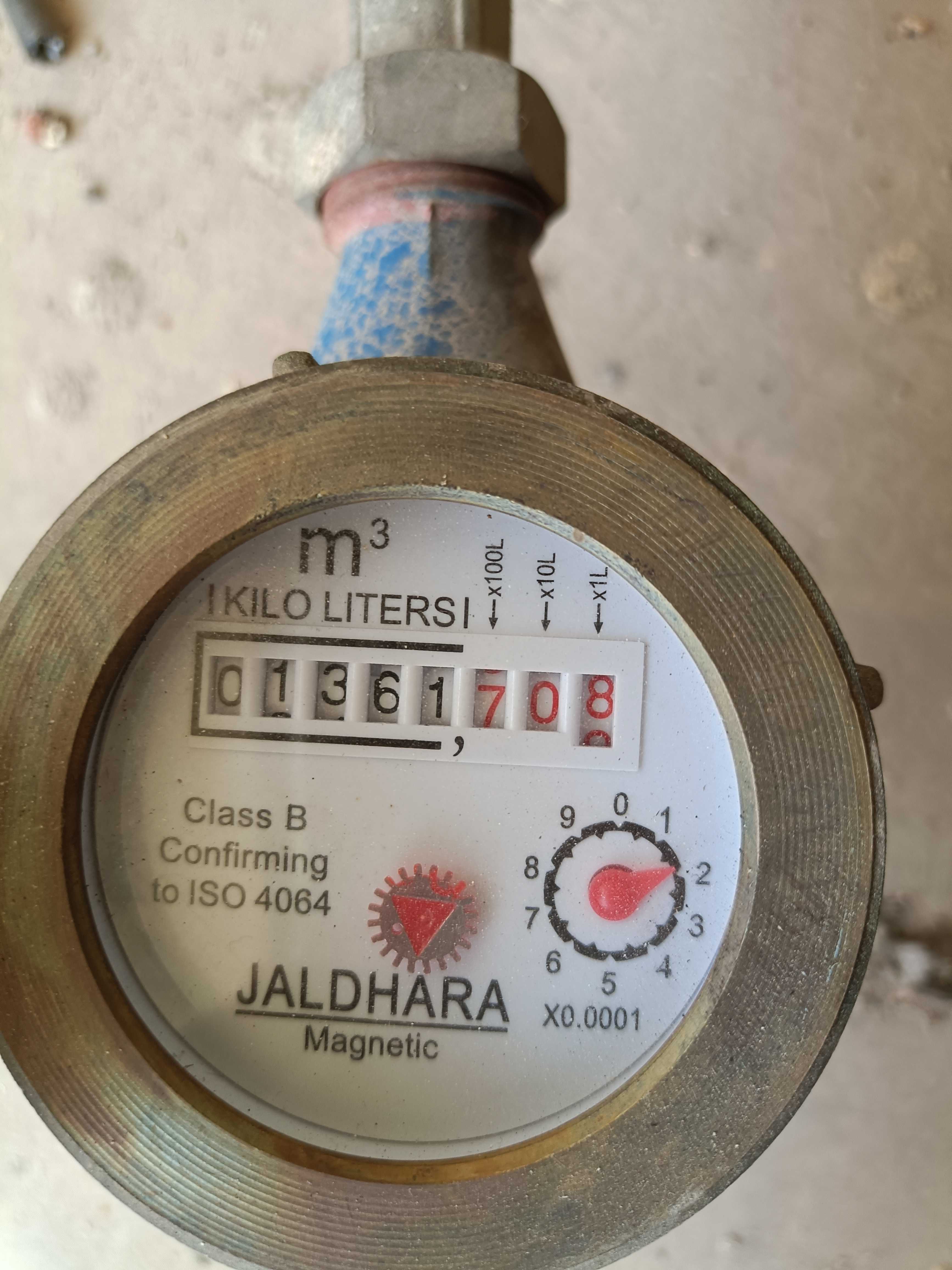 Meter reading March 31, 2026
