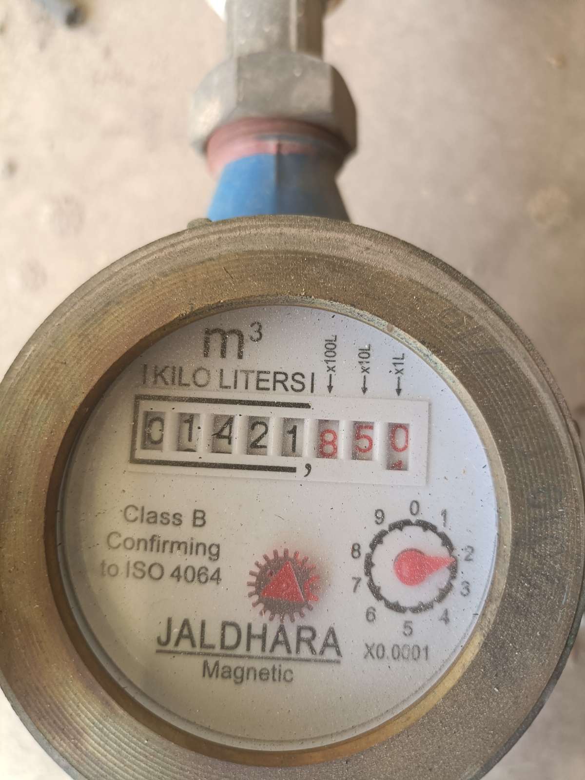 Meter reading June 30, 2026