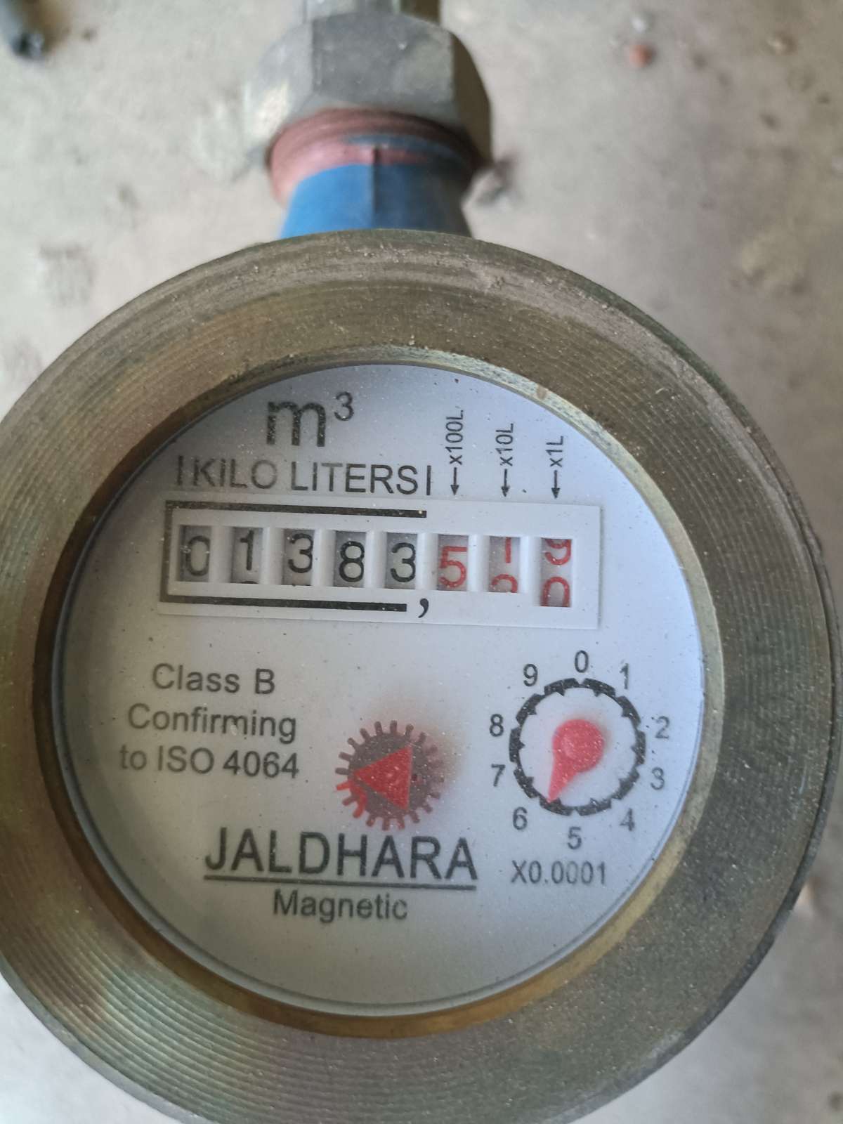 Meter reading April 30, 2026