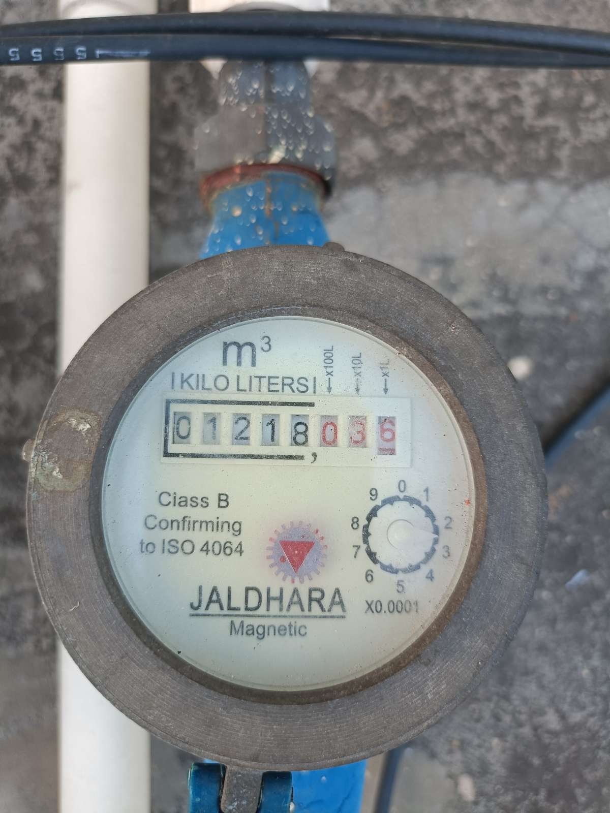Meter reading April 30, 2026