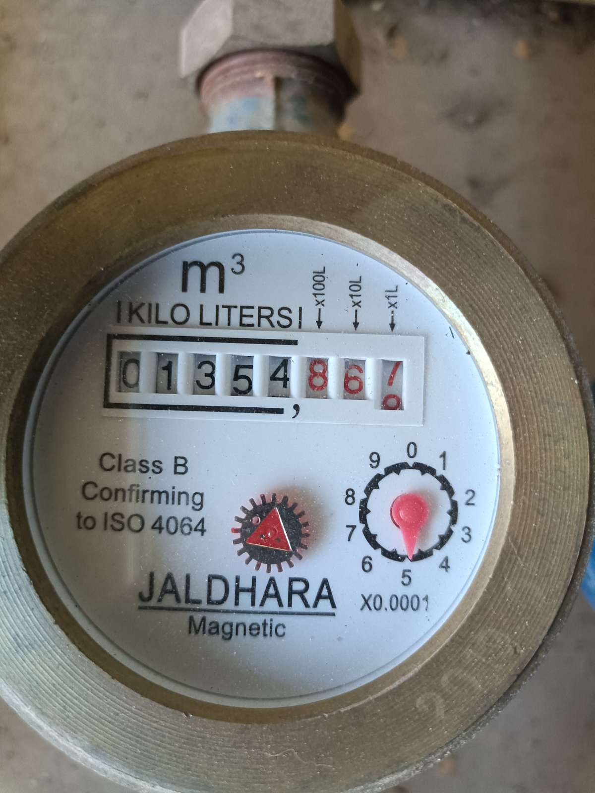 Meter reading April 30, 2026