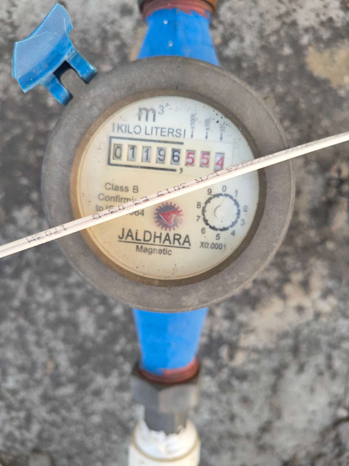 Meter reading April 30, 2026